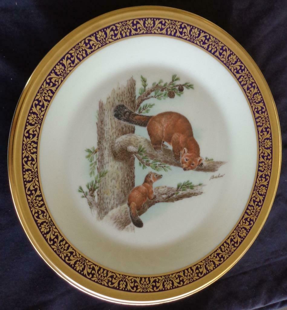 Gorgeous Collectible Lenox Woodland Wildlife Porcelain Plate – Marten – 1981 - £78.89 GBP