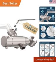 ALL METAL 3 Way Shower Diverter Valve with Shower Head Holder — Universa... - $128.00