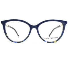 Lucky Brand Eyeglasses Frames D226 BLUE Gold Brown Tortoise Cat Eye 52-16-135 - £37.11 GBP