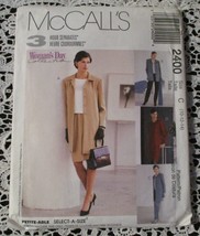 McCall&#39;s 2400 Misses Jacket in 2 Lengths, Top, Pull On Pants &amp; Skirt Siz... - £4.62 GBP