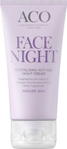 ACO Face Anti Age Revitalizing Night Cream 50 ml/ 1.7 oz Fine Lines,Mature Skin - £28.86 GBP