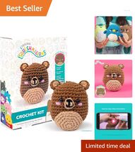 Omar The Bear Crochet Kit for Beginners: Fun DIY Craft with Yarn &amp; Hooks - $34.60