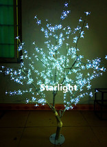 5ft 480pcs LED Cherry Tree Light Wedding Home Decor White Outdoor Christ... - $271.80