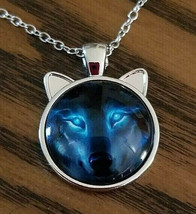 New Nordic Wolf Necklace, Wolf Pendant, Silver Mens Jewelry Christmas Gift - £13.36 GBP