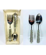 2 Pezzi Set Insalata Posate IN Maggio Verde Pietre con Scatola - $39.58