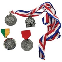 Wrestling Medals Collegiate Freestyle 2nd Place 1999-2003 Folkstyle USA ... - £30.27 GBP