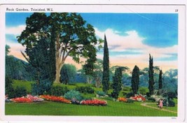 Trinidad West Indies Caribbean Island Postcard Rock Garden - £2.22 GBP