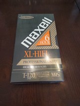 Maxell T-120 XL HIFI Professional Grade VHS Blank Video Tape New Sealed 6 hrs EP - £10.00 GBP