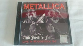 Metallica And Justice for Live in Woodstock 94 CD (NEW) - £28.48 GBP