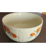 Vintage Hall&#39;s Superior ~ ORANGE POPPY ~ 7.25&quot; Bowl ~ 1 Quart ~ Stonewar... - $1,137.37 MXN