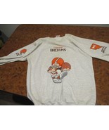 Vintage 1980s Handmade Stitched Cleveland Browns Sweatshirt only one 3xL - $1,313.03 MXN