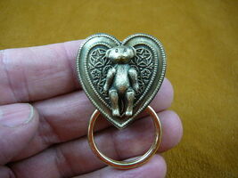 #E-481) little Teddy bear lover heart Eyeglass pin pendant ID badge hold... - €14,31 EUR