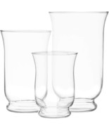 Hurricane Pillar Candle Holder, Clear Glass Flower Vase, Terrarium, And ... - £26.31 GBP