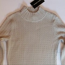 Jeanne Pierre Thistle Sage Green Mock Turtleneck Pullover Sweater Size S... - $32.47