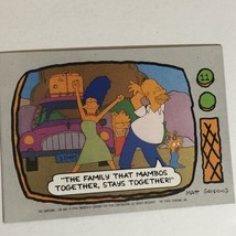 The Simpson’s Trading Card 1990 #11 Homer Marge Maggie &amp; Lisa Simpson - £1.55 GBP