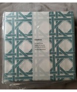 Crate &amp; and Barrel Julien Shower Curtain in Light Blue Cotton, New! - £23.48 GBP