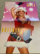 Britney Spears teen magazine poster clipping Teen Idols Bravo Sexy Santa outfit - £5.48 GBP