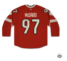 Connor McDavid Auto&amp;Inscr &quot;FOR CANADA&quot; Auth 4 Nations FaceOff Jersey UDA... - $2,995.00