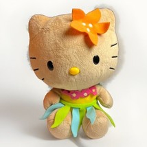 Hello Kitty Plush 2013 Hawaiian Hula Girl Dancer Tan Stuffed Animal 9&quot; Sanrio - $33.85