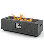 42.5 Inch 50000 BTU Fire Pit Table Set with Stainless Steel Burner - Col... - $362.99