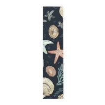 Seashells & Starfish Marine-Inspired Pattern Table Runner (Cotton, Poly) - £50.15 GBP - £74.94 GBP