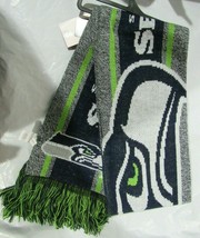 NFL Seattle Seahawks 2021 Gray Big Logo Scarf 64&quot; by 7&quot; by FOCO - £23.17 GBP