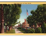 Union Pacific Park Las Vegas Nevada NV UNP Linen Postcard V4 - $4.90