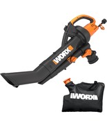 Electric Blower/Mulcher/Vacuum With Three Functions, Worx Wg505 Trivac 1... - $102.96