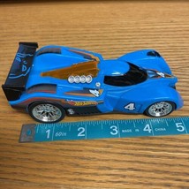 2015 Toy State Hot Wheels Blue Pull Back Light Up 4 Skull Blue Car - £11.96 GBP