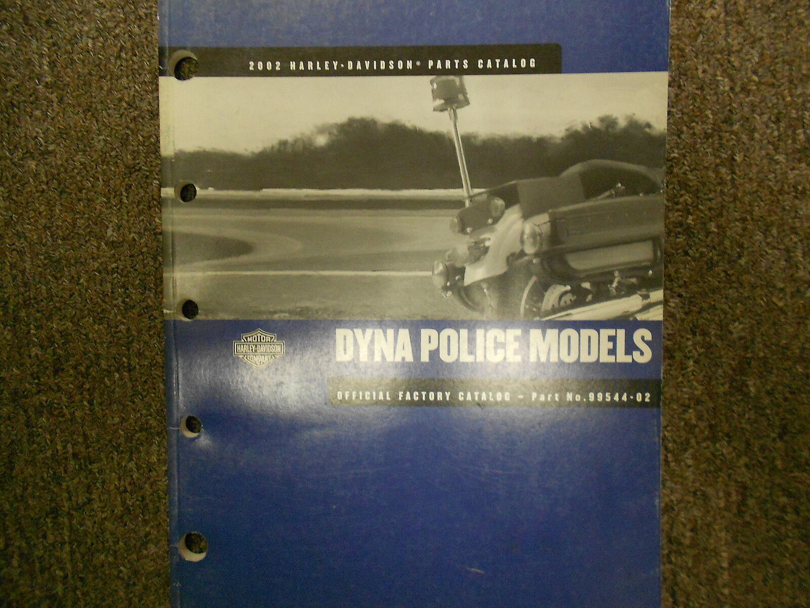 2002 Harley Davidson Dyna Police Model Parts Catalog Manual 99544-02 - $29.99