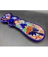 Colorful Hand-Painted Talavera Ceramic 10” Spoon Rest Large Mexican - €27,09 EUR