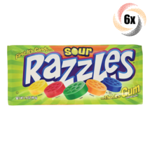 6x Packs Razzles Sour Assorted Flavor Candy Gum 1.4oz ( Fast Shipping! ) - £12.27 GBP