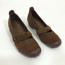 Brown Suede Mary Jane Style Women&#39;s Slip On US 8 - £16.06 GBP