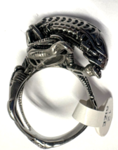 Alien Stainless Steel Horror Sci Fi Men&#39;s Size 9 Ring - $647.33 MXN