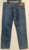 Used Vintage Levis 505 Blue Jeans Pants Zip Fly Mens 38x32 Duluth Buttons 892A - £22.76 GBP