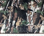 Camouflage Bark Fleece Fabric Print by the Yard A505.04 - $6.97