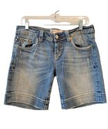 Mek Denim Gold Coast Distressed Bermuda Jean Short Size 30 - €25,76 EUR