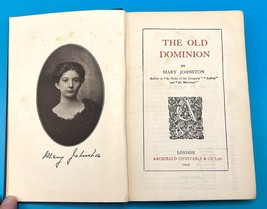 Antique Book &quot;The Old Dominion&quot; By Mary Johnston - Dated 1909 - £9.26 GBP