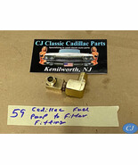 OEM 1959-1962 CADILLAC 390 ENGINE GLASS FUEL FILTER BOWL BRASS ADAPTER F... - $135.66 CAD