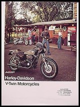 1977 Harley Davidson Brochure, Cafe Racer Super Glide Sportster Electra Glide  - £23.37 GBP