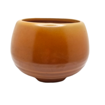 Stoneware Planter Bowl Ungemach USA Pottery Footed Brown Matte Glaze 4.5&quot; Pot - £15.93 GBP