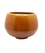 Stoneware Planter Bowl Ungemach USA Pottery Footed Brown Matte Glaze 4.5... - £15.63 GBP