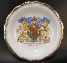 Queen Anne Fine English China Coronation Elizabeth II 1953 Miniature Plate - £98.43 GBP