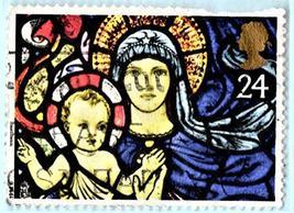 Used Great Britain Christmas Stamp (1992) - Scott # 1469 - $3.91