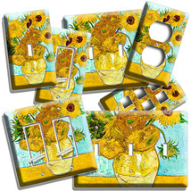 VAN GOGH YELLOW SUNFLOWERS PAINTING LIGHTSWITCH OUTLET WALL PLATE ROOM A... - $11.99+