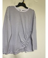Time And Tru Top Women&#39;s  Stripped Large Long Sleeve - £8.84 GBP