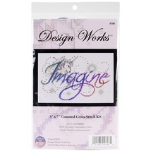 Design Works Counted Cross Stitch Kit 5X7-Imagine (14 Count) (Pack of 1) - $35.49