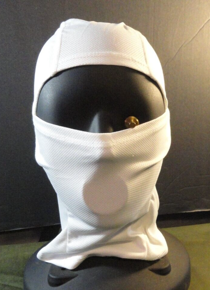 WINTER SNOW CAMOUFLAGE WHITE OUT LIGHTWEIGHT COLD WEATHER BALACLAVA GAITER HOOD Item image 3