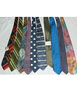 Mens Classic Lot of 10 Silk Ties 58" inches Long Multi Color - $15.79