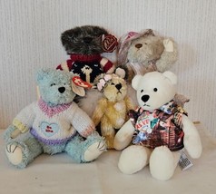 Teddy Bears in Costumes Lot Las Vegas Glam Valentine Anchor Sweater Plush Bunch - £23.02 GBP